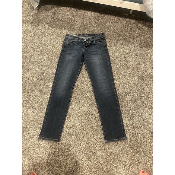 Kut From The cloth Catherine Boyfriend Dark Wash Pocket Womens Jeans Sz 2 - Picture 1 of 3